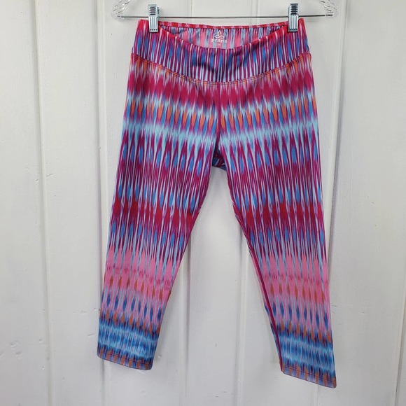Prana Pants - Prana Roxanne Festival Yoga Cropped Capri Leggings Womens Size Medium